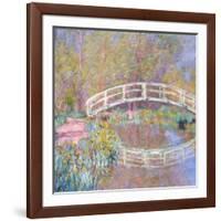 Bridge in Monet's Garden, 1895-96-Claude Monet-Framed Giclee Print