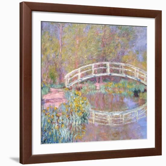 Bridge in Monet's Garden, 1895-96-Claude Monet-Framed Giclee Print