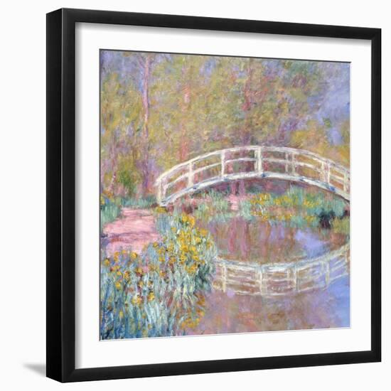 Bridge in Monet's Garden (Pont dans le Jardin de Monet). 1895-96-Claude Monet-Framed Giclee Print