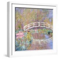 Bridge in Monet's Garden (Pont dans le Jardin de Monet). 1895-96-Claude Monet-Framed Giclee Print