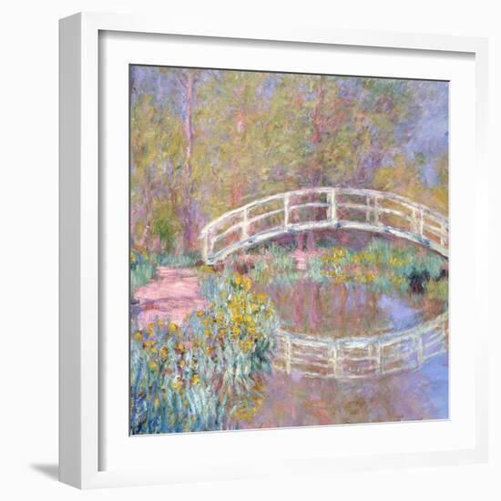 Bridge in Monet's Garden (Pont dans le Jardin de Monet). 1895-96-Claude Monet-Framed Giclee Print
