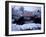 Bridge in Sinsen-En Garden in Snow, Kyoto, Japan-null-Framed Premium Photographic Print