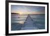 Bridge in the Bay Badia D'Alcudia, Majorca, the Balearic Islands, Spain-Rainer Mirau-Framed Photographic Print