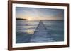 Bridge in the Bay Badia D'Alcudia, Majorca, the Balearic Islands, Spain-Rainer Mirau-Framed Photographic Print