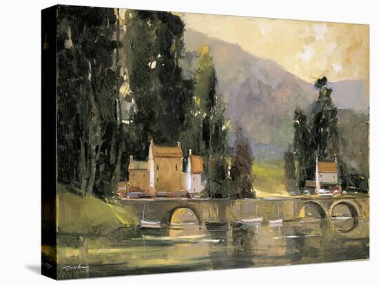 Bridge in the Cottswalds-Ted Goerschner-Stretched Canvas