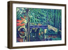 Bridge in the Forest-Paul C?zanne-Framed Art Print