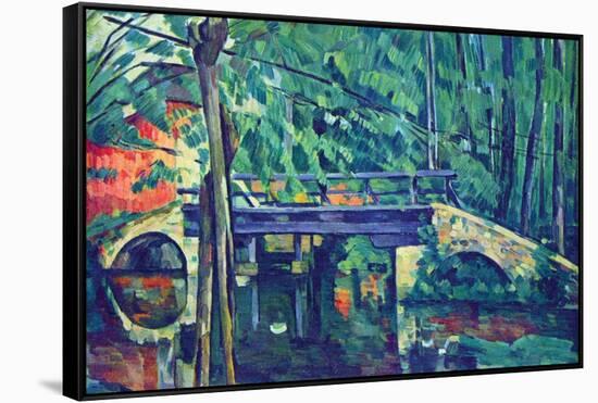 Bridge in the Forest-Paul C?zanne-Framed Stretched Canvas