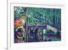 Bridge In The Forest-Paul Cézanne-Framed Art Print