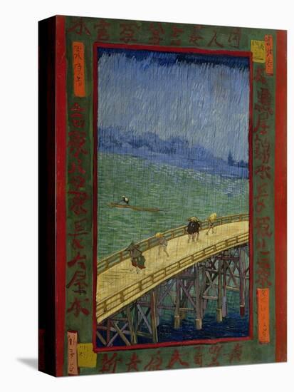 Bridge in the Rain (After Hiroshig), 1887-Vincent van Gogh-Stretched Canvas