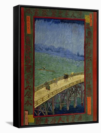 Bridge in the Rain (After Hiroshig), 1887-Vincent van Gogh-Framed Stretched Canvas