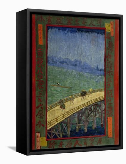 Bridge in the Rain (After Hiroshig), 1887-Vincent van Gogh-Framed Stretched Canvas