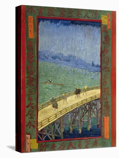 Bridge in the Rain (After Hiroshige)-Vincent van Gogh-Stretched Canvas