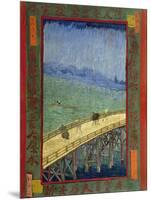 Bridge in the Rain (After Hiroshige)-Vincent van Gogh-Mounted Giclee Print