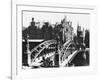 Bridge in the Speicherstadt (Warehouse City) Hamburg, circa 1910-Jousset-Framed Giclee Print