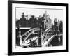 Bridge in the Speicherstadt (Warehouse City) Hamburg, circa 1910-Jousset-Framed Giclee Print