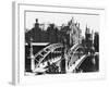 Bridge in the Speicherstadt (Warehouse City) Hamburg, circa 1910-Jousset-Framed Giclee Print