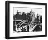 Bridge in the Speicherstadt (Warehouse City) Hamburg, circa 1910-Jousset-Framed Giclee Print