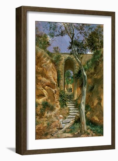 Bridge in Vico, 1858-Nikolai Gay-Framed Giclee Print