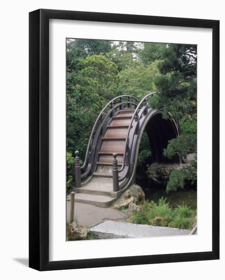 Bridge, Japanese Garden, Golden Gate Park, CA-Barry Winiker-Framed Photographic Print