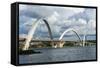 Bridge Kubitschek (Jk Bridge), Brasilia, Brazil, South America-Michael Runkel-Framed Stretched Canvas