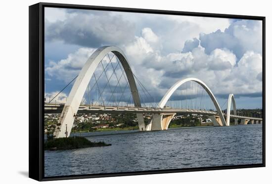 Bridge Kubitschek (Jk Bridge), Brasilia, Brazil, South America-Michael Runkel-Framed Stretched Canvas