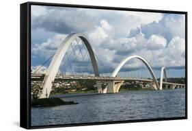 Bridge Kubitschek (Jk Bridge), Brasilia, Brazil, South America-Michael Runkel-Framed Stretched Canvas