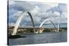 Bridge Kubitschek (Jk Bridge), Brasilia, Brazil, South America-Michael Runkel-Stretched Canvas