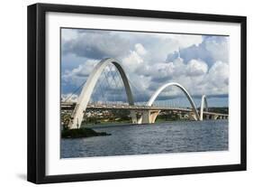 Bridge Kubitschek (Jk Bridge), Brasilia, Brazil, South America-Michael Runkel-Framed Photographic Print