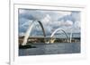 Bridge Kubitschek (Jk Bridge), Brasilia, Brazil, South America-Michael Runkel-Framed Photographic Print