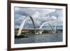 Bridge Kubitschek (Jk Bridge), Brasilia, Brazil, South America-Michael Runkel-Framed Photographic Print