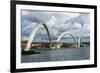 Bridge Kubitschek (Jk Bridge), Brasilia, Brazil, South America-Michael Runkel-Framed Photographic Print