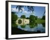 Bridge, Lake and House, Blenheim Palace, Oxfordshire, England, United Kingdom, Europe-Nigel Francis-Framed Photographic Print