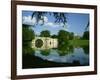 Bridge, Lake and House, Blenheim Palace, Oxfordshire, England, United Kingdom, Europe-Nigel Francis-Framed Photographic Print