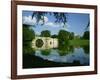 Bridge, Lake and House, Blenheim Palace, Oxfordshire, England, United Kingdom, Europe-Nigel Francis-Framed Photographic Print