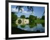 Bridge, Lake and House, Blenheim Palace, Oxfordshire, England, United Kingdom, Europe-Nigel Francis-Framed Photographic Print