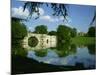 Bridge, Lake and House, Blenheim Palace, Oxfordshire, England, United Kingdom, Europe-Nigel Francis-Mounted Photographic Print