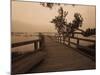 Bridge Leading to Pier-Guy Cali-Mounted Photographic Print