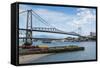 Bridge Linking Florianopolis on Ilha Catarina (Santa Catarina Island) with the Continent-Michael Runkel-Framed Stretched Canvas