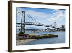 Bridge Linking Florianopolis on Ilha Catarina (Santa Catarina Island) with the Continent-Michael Runkel-Framed Photographic Print