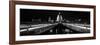 Bridge Lit Up at Night, London Millennium Footbridge, St. Paul's Cathedral, Thames River-null-Framed Photographic Print