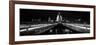 Bridge Lit Up at Night, London Millennium Footbridge, St. Paul's Cathedral, Thames River-null-Framed Photographic Print