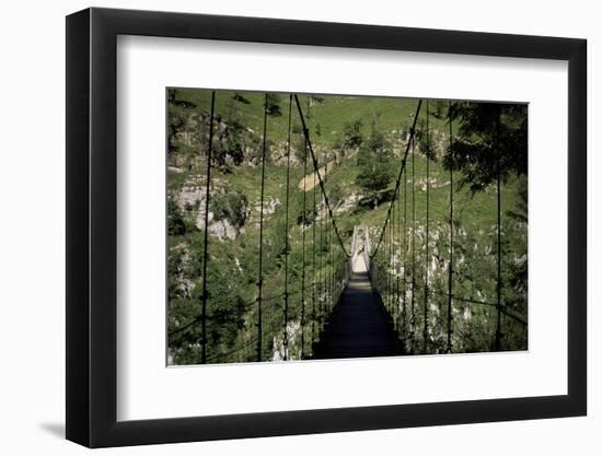 Bridge Near Larrau, Holzarte, Pays Basque, Pyrenees, Aquitaine, France-Nelly Boyd-Framed Premium Photographic Print
