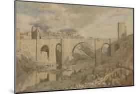 Bridge Near Toledo-Marius Bauer-Mounted Art Print