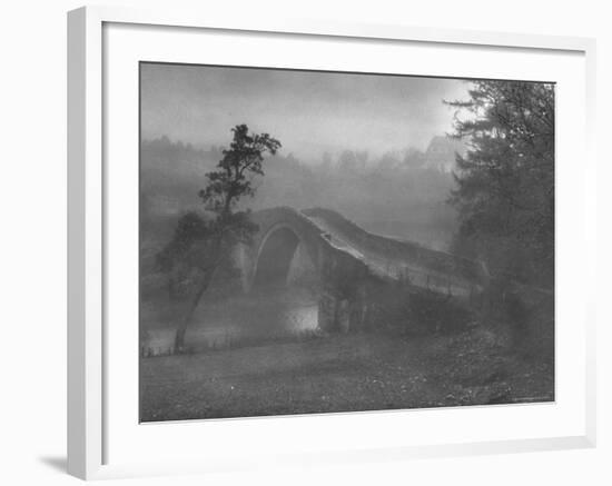 Bridge O'Doon Where Tam O'Conner Was Saved from Witches Written by18th Century Poet Robert Burns-William Sumits-Framed Photographic Print