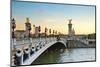 Bridge of Alexandre III at Sunset-neirfy-Mounted Photographic Print