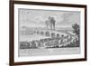 Bridge of Augustus on Via Flaminia, Italy, from Entwurf Einer Historischen Architektur-Johann Bernhard Fischer Von Erlach-Framed Giclee Print