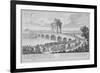 Bridge of Augustus on Via Flaminia, Italy, from Entwurf Einer Historischen Architektur-Johann Bernhard Fischer Von Erlach-Framed Giclee Print