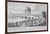 Bridge of Augustus on Via Flaminia, Italy, from Entwurf Einer Historischen Architektur-Johann Bernhard Fischer Von Erlach-Framed Giclee Print