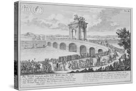 Bridge of Augustus on Via Flaminia, Italy, from Entwurf Einer Historischen Architektur-Johann Bernhard Fischer Von Erlach-Stretched Canvas