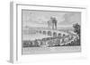 Bridge of Augustus on Via Flaminia, Italy, from Entwurf Einer Historischen Architektur-Johann Bernhard Fischer Von Erlach-Framed Giclee Print